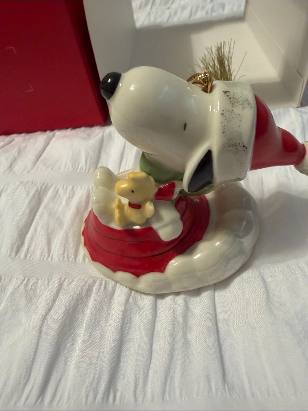 Lenox Peanuts Sledding With Snoopy ornament. NWT. Unused. $60